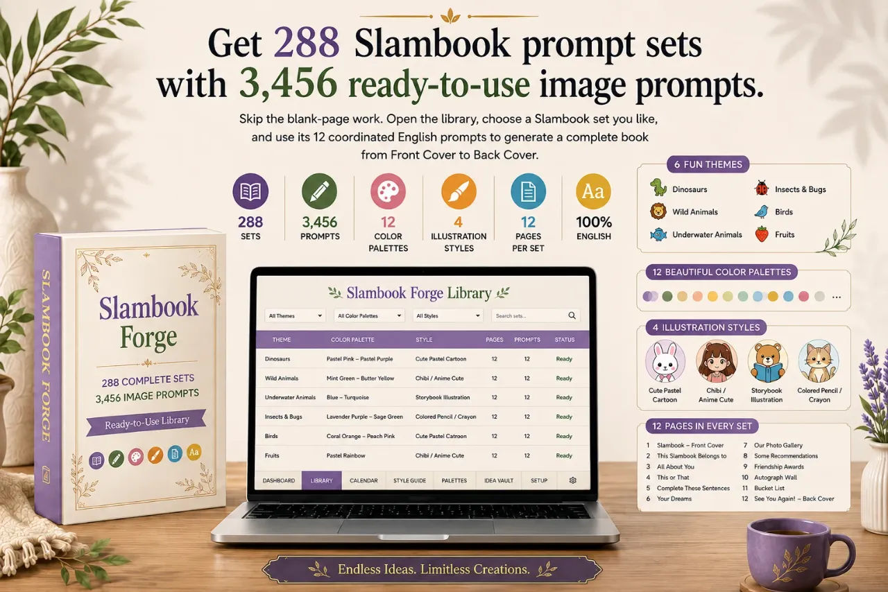 SlamBook Forge Review: 288 Prompt Sets for $17, Worth It?