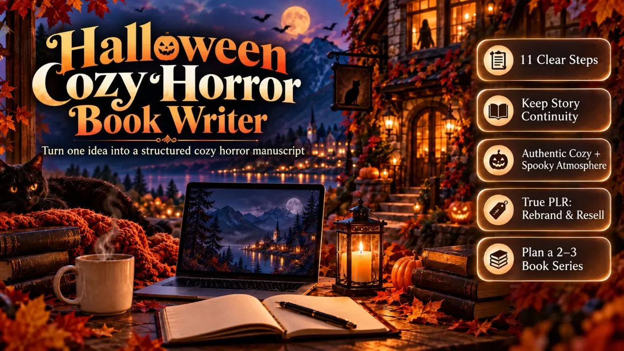 Halloween Cozy Horror Book Writer (PLR) Review