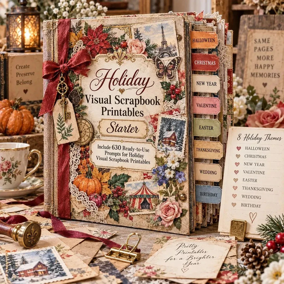 Holiday Visual Scrapbook Printables: My Honest Review