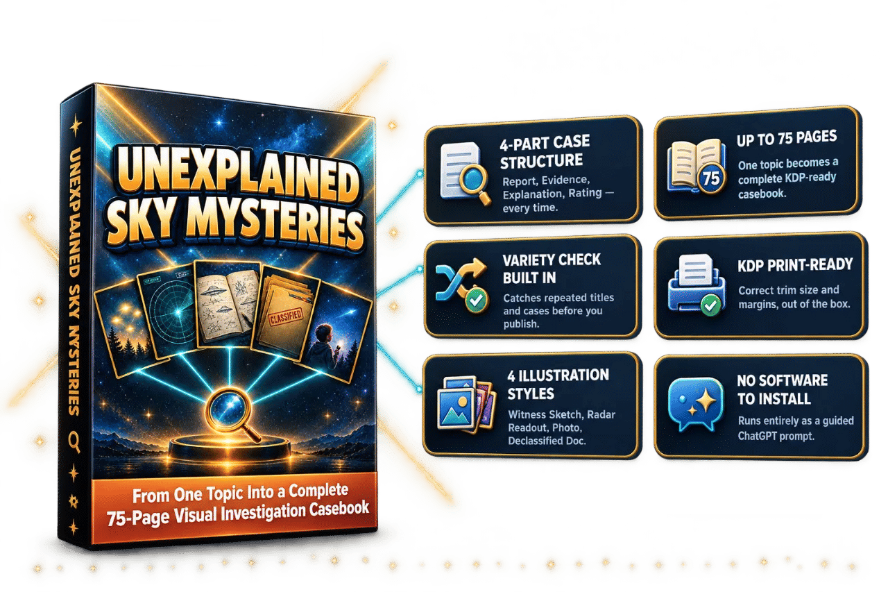 Unexplained Sky Mysteries Review: 75 Page Casebook