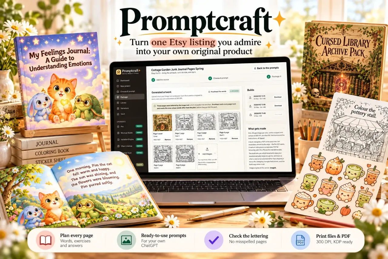 Promptcraft Review: I Turned One Etsy Listing Into a Printable