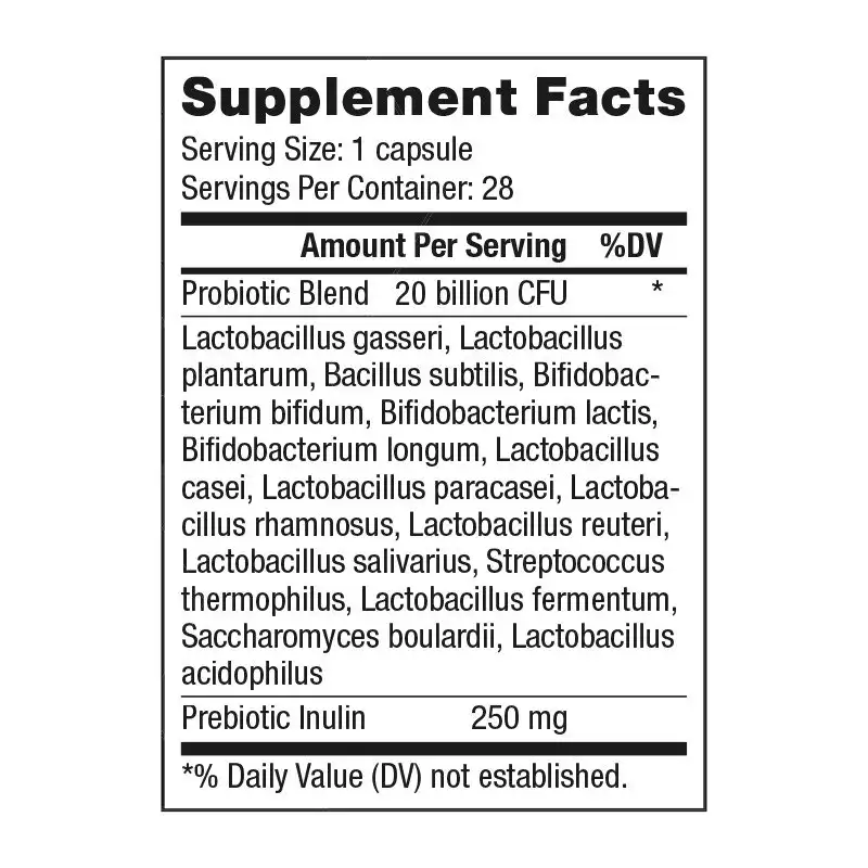 Nutrifii Probiotiix Supplement Facts