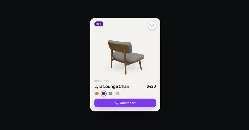 3D Product Card