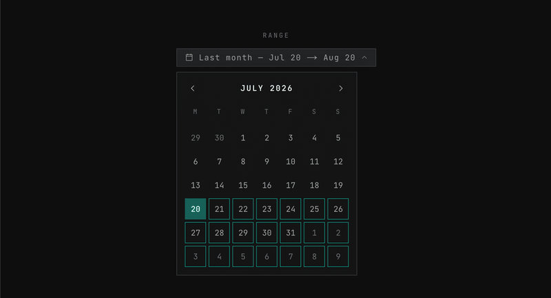 Date Range Picker