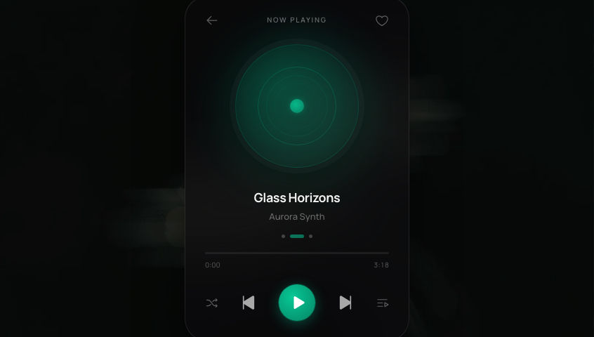 Glass Music Player