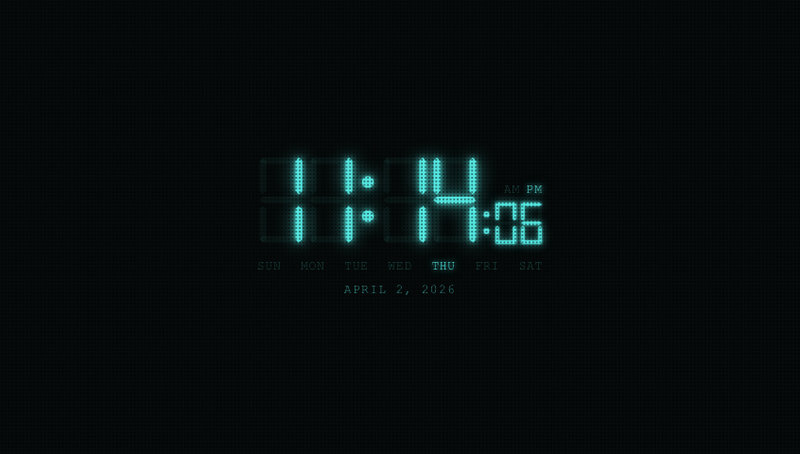 Seven-Segment Clock