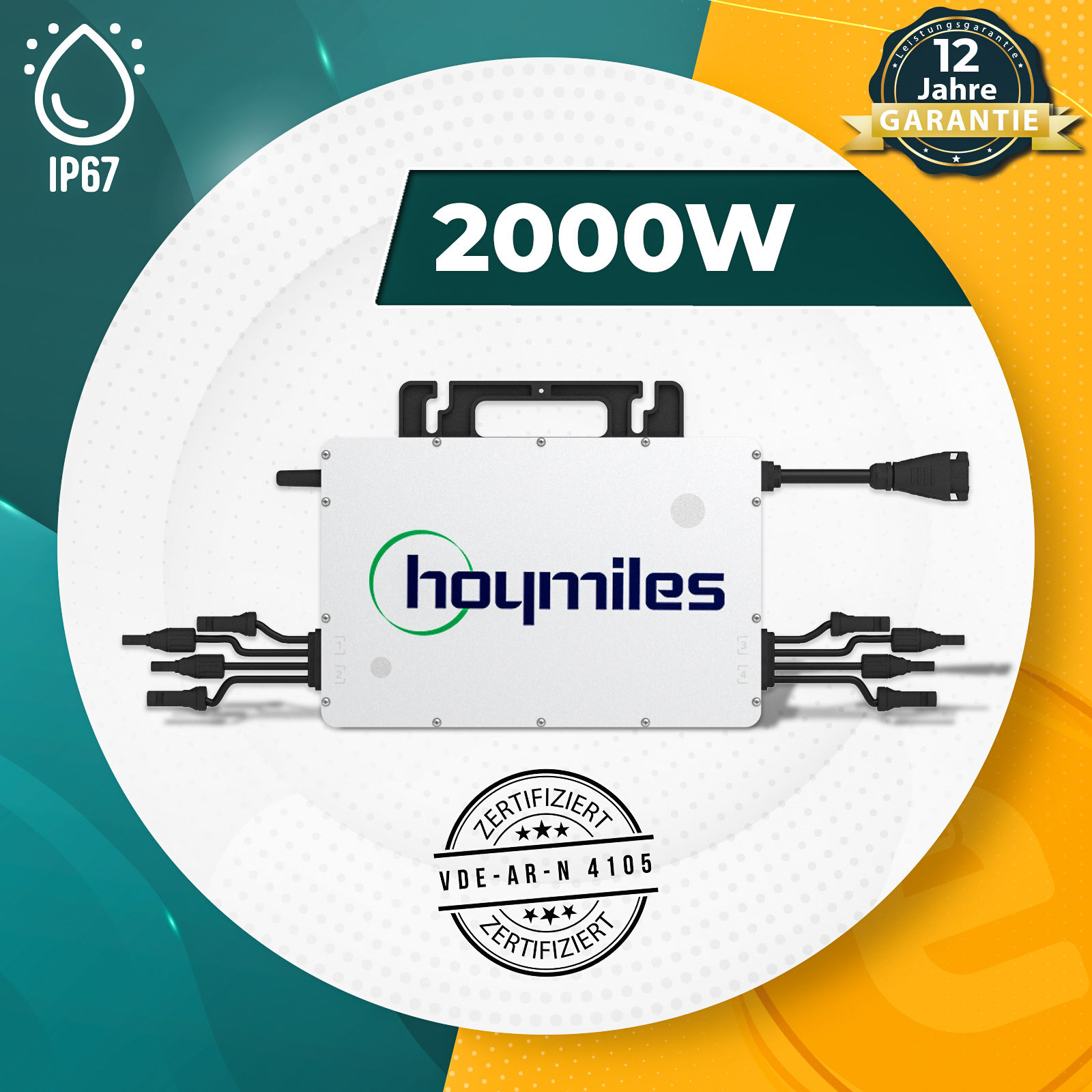 Hoymiles HMS-1800-4T Wechselrichter Drosseln auf 600W/800W