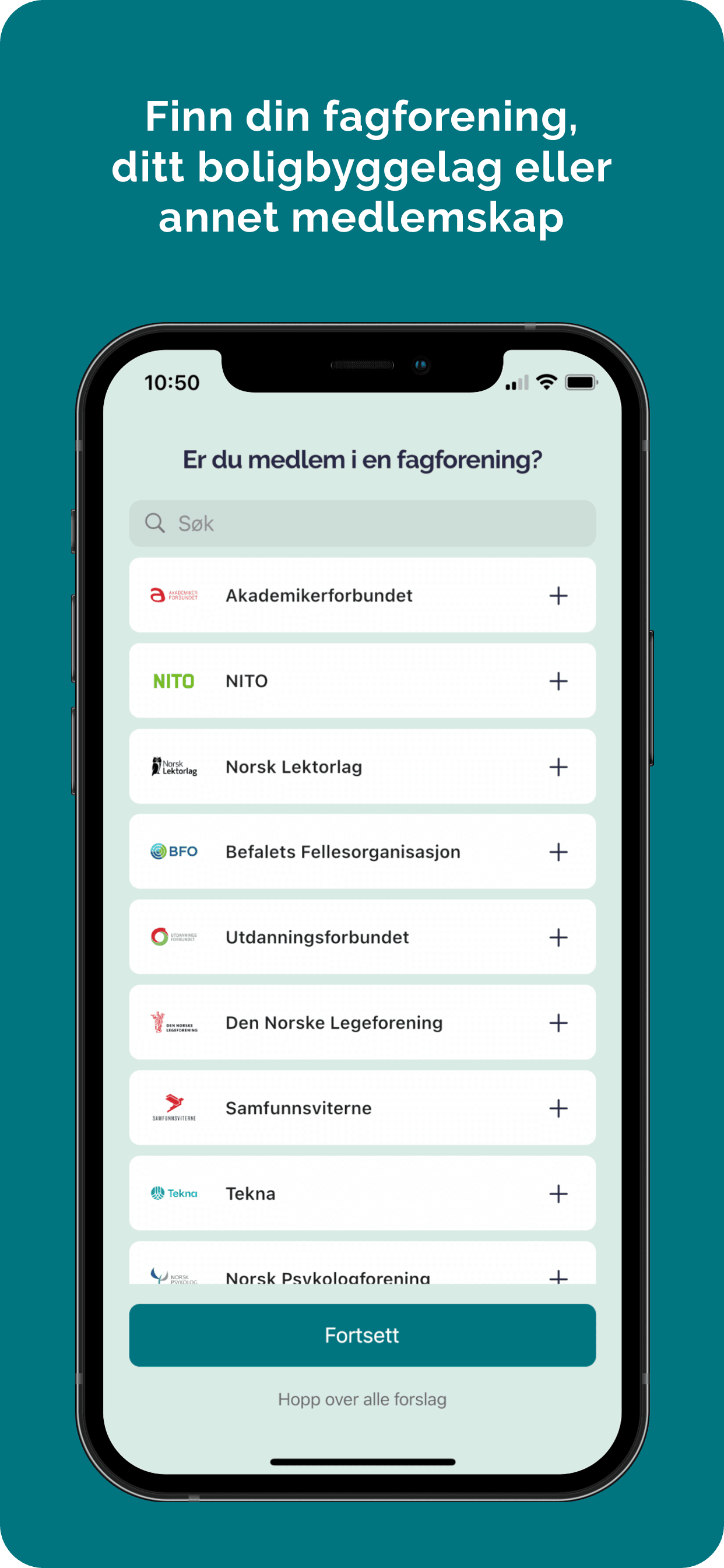 Fordel - Finn din fagforening, ditt boligbyggelag eller annet medlemskap