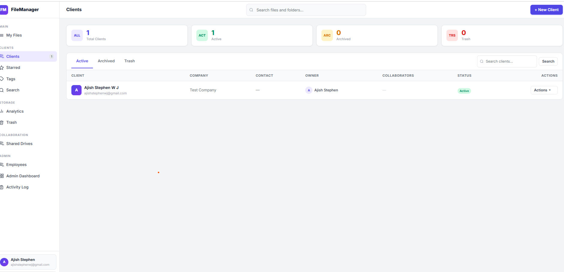 Public share link generation