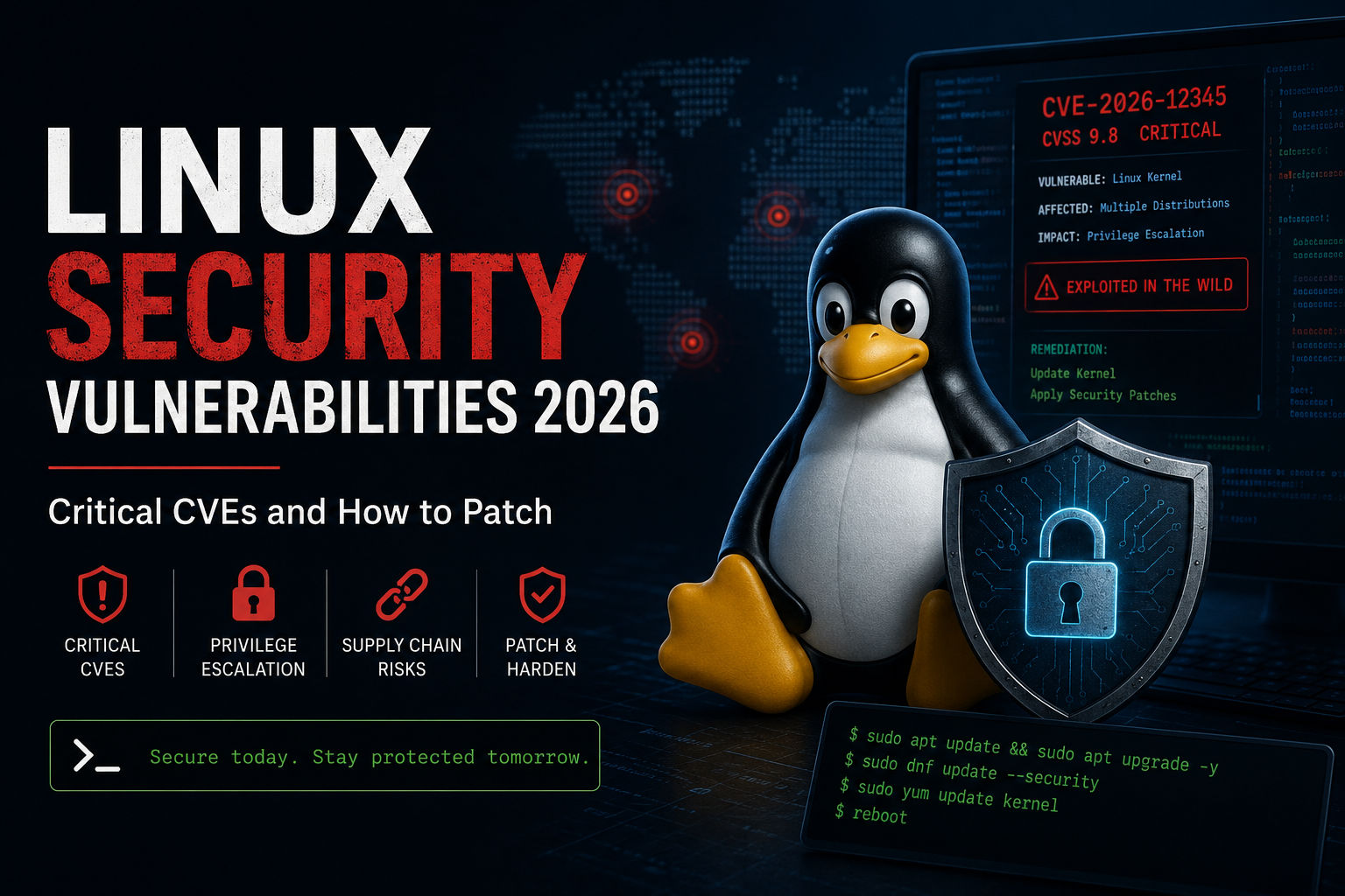 Linux Security Vulnerabilities 2026: Critical CVEs and How to Patch