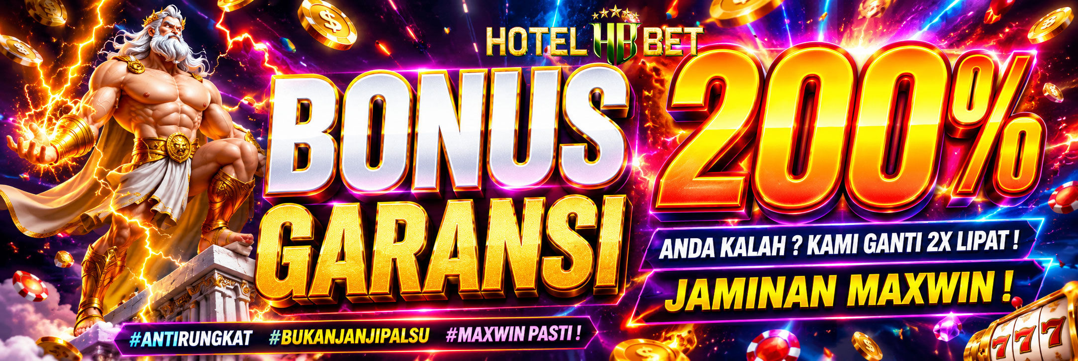 HOTELBET BONUS GARANSI 200%