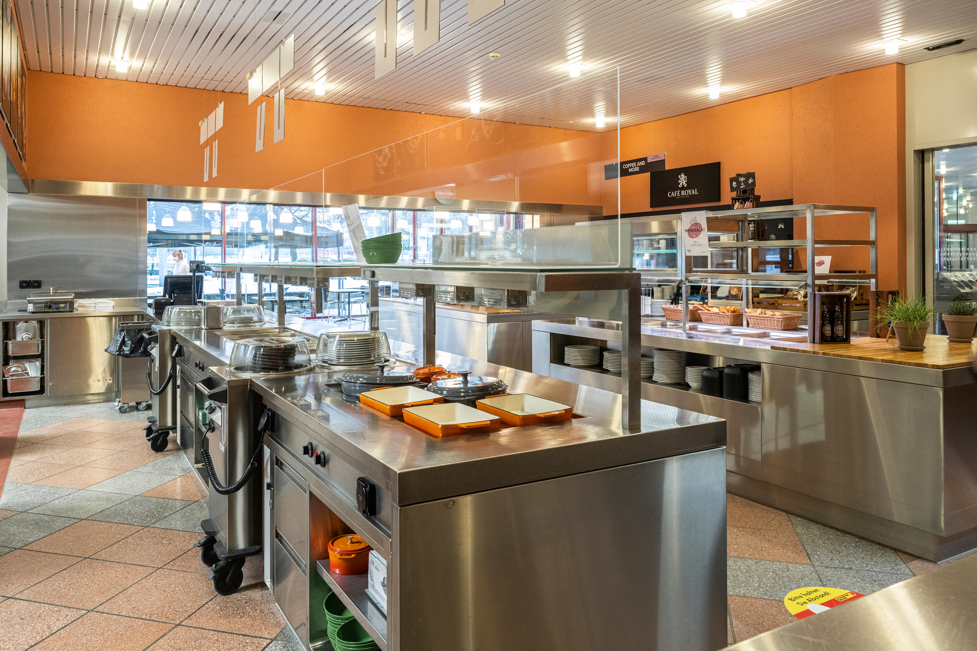 Ansicht des Migros Restaurant Mensa Park der Akademie St.Gallen