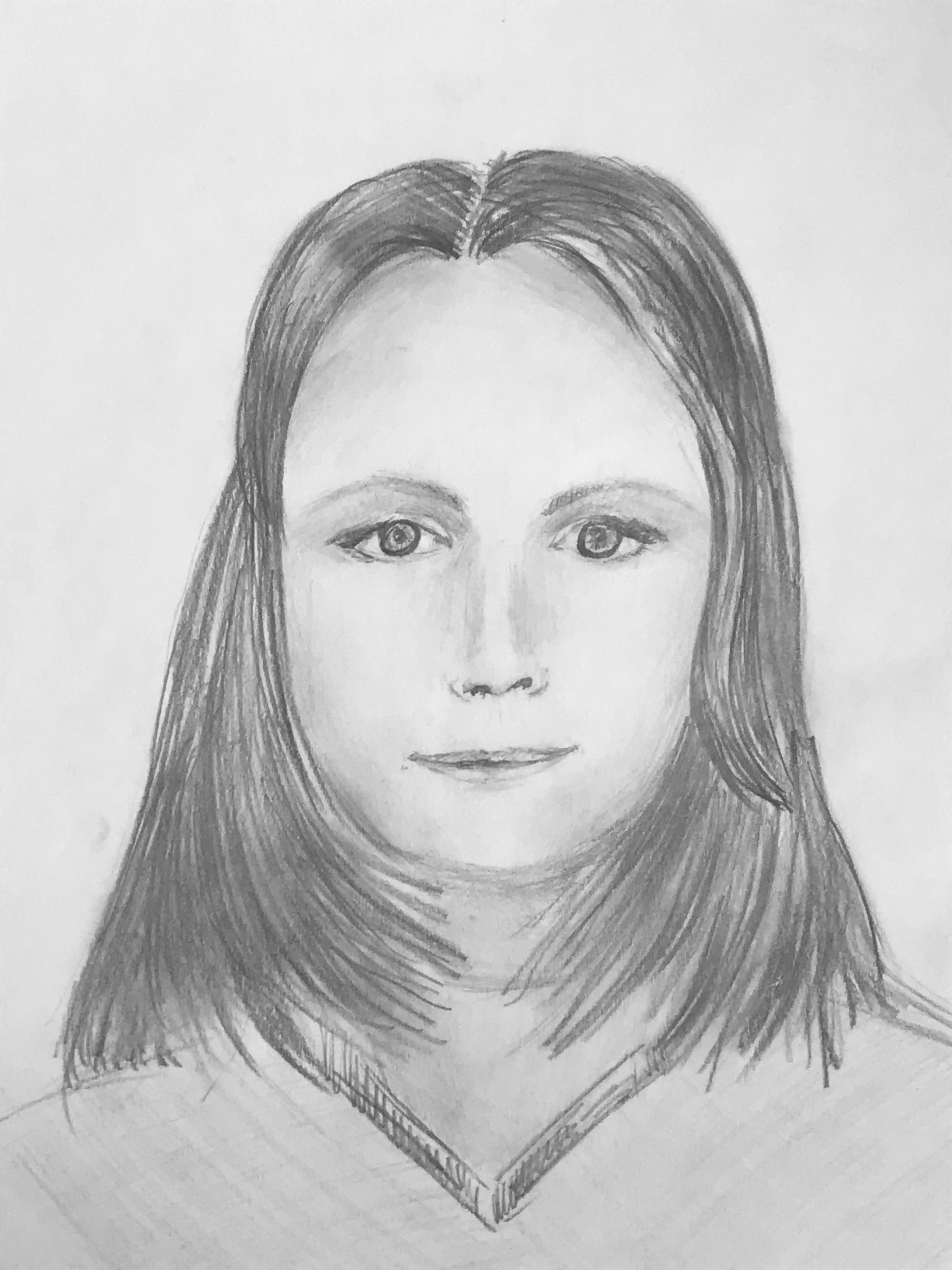 portrait assignment of mom from childhood