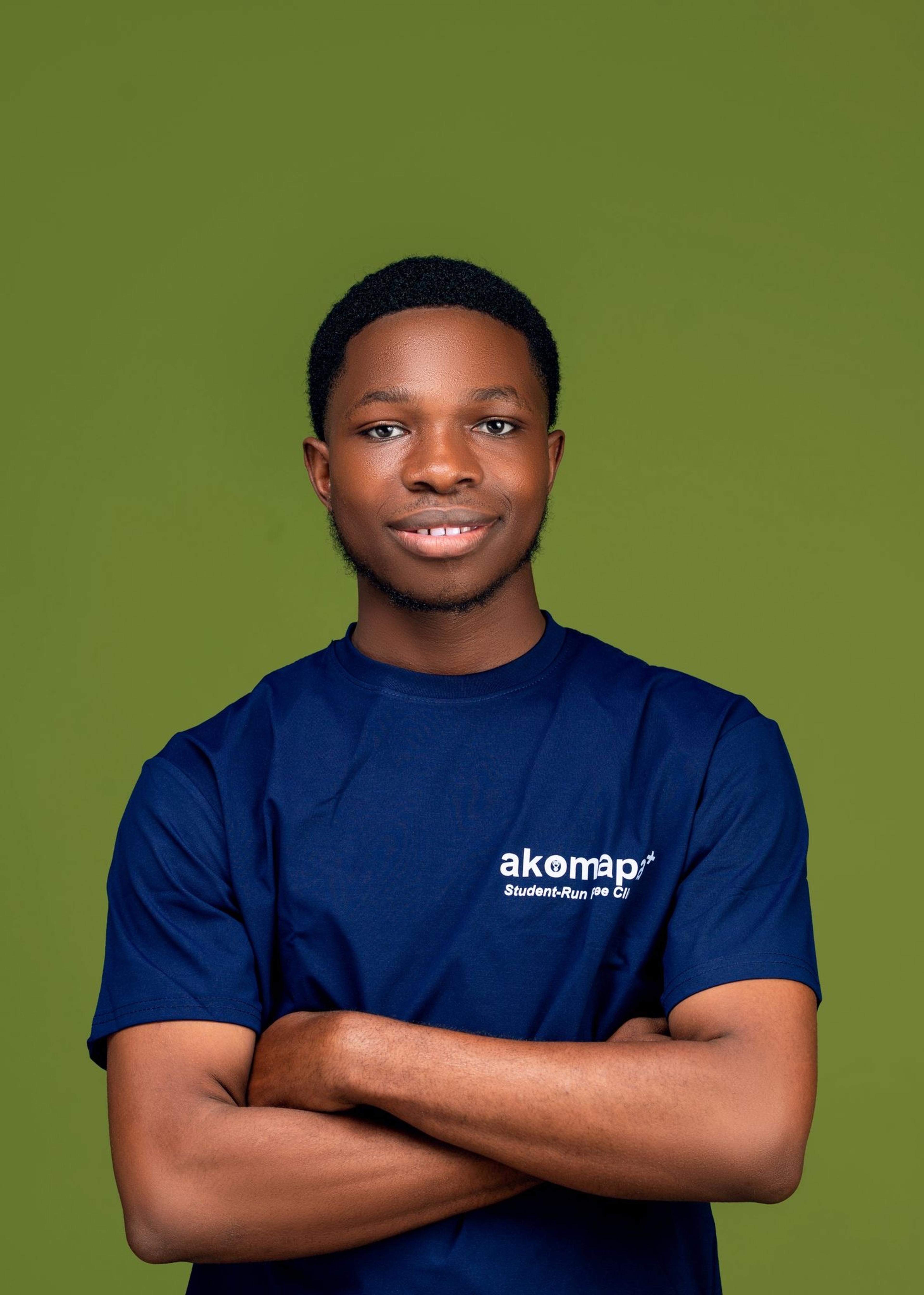 Portrait of Getwell Essuman, Volunteer Recruitment Co-Lead at Akomapa–UCC Community Health Hub