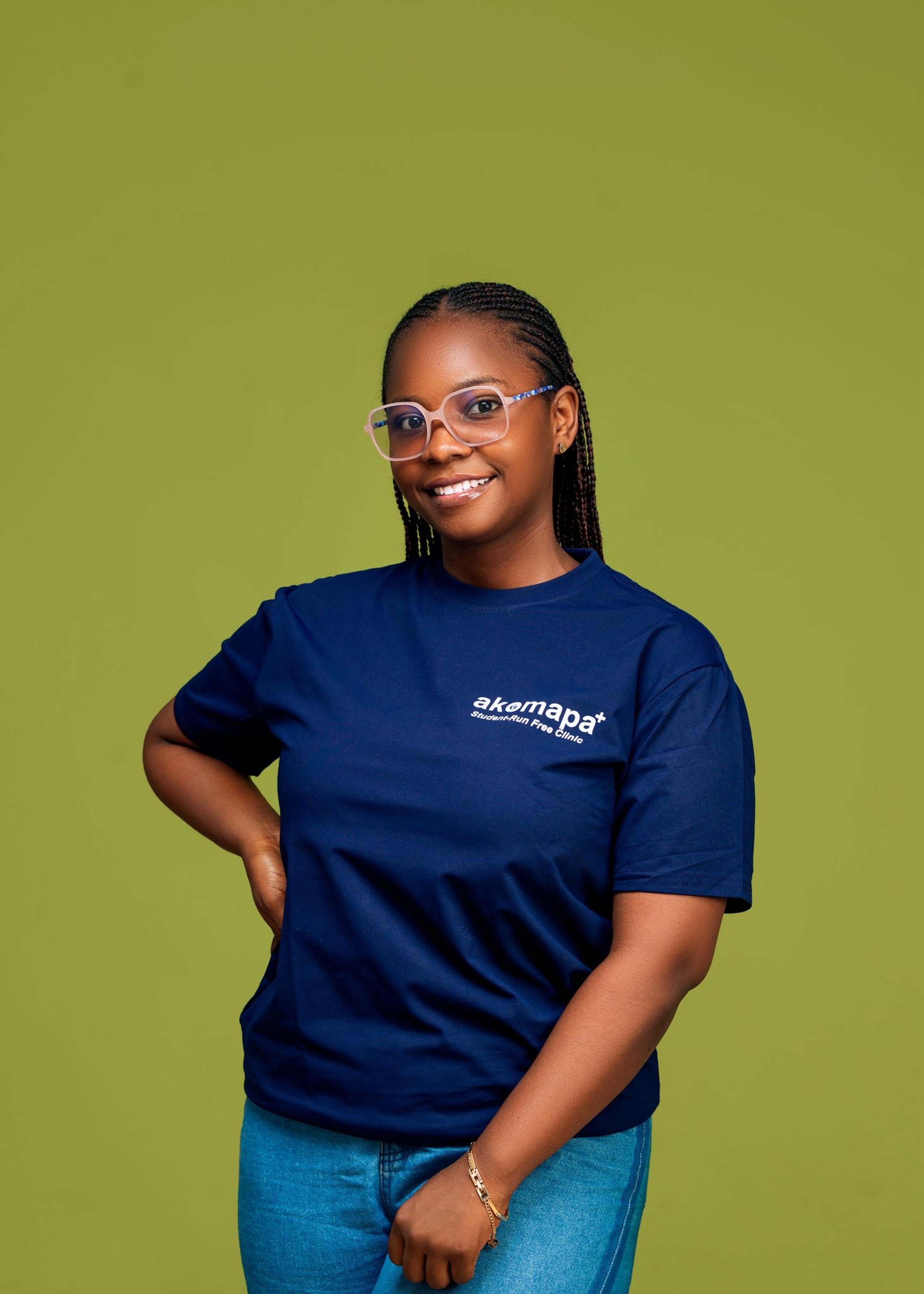 Portrait of Martha Bawa, Supplies & Logistics Manager at Akomapa–UCC Community Health Hub