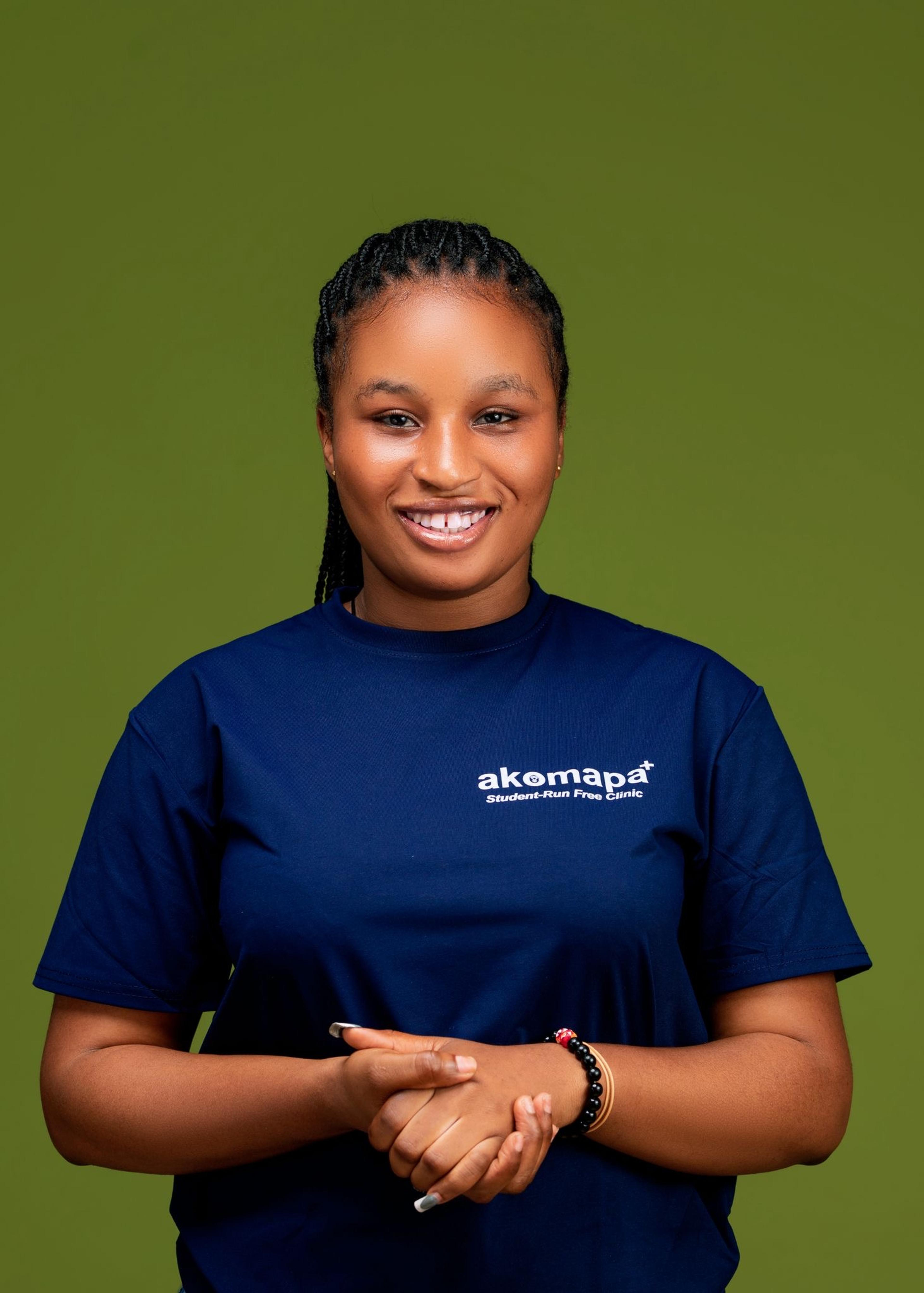 Portrait of Queenstar Aduse Opoku, Supplies & Logistics Manager at Akomapa–UCC Community Health Hub