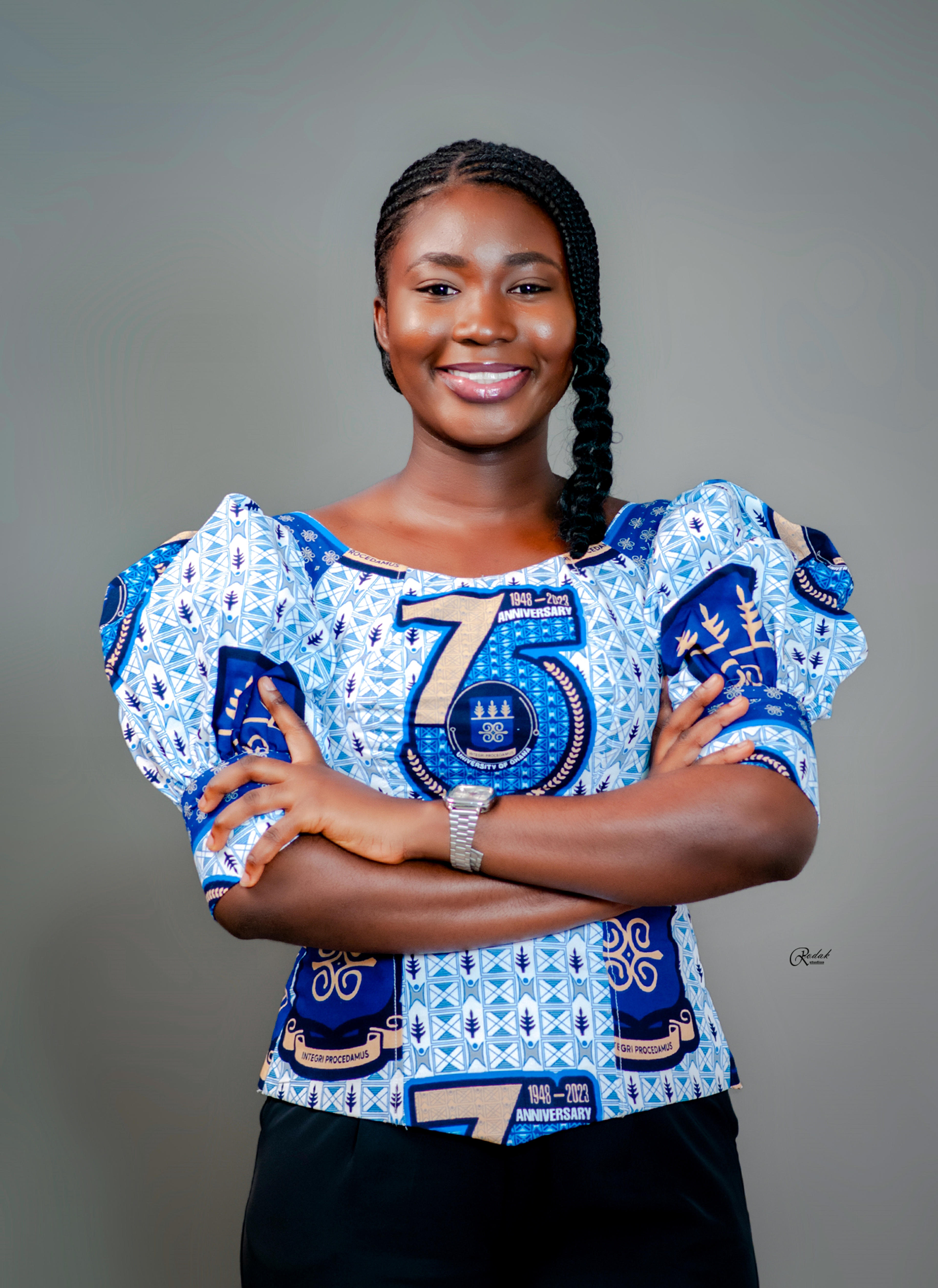 Portrait of Divina Selase Afenyo, UG Hub Co-Director at Akomapa–UG Community Health Hub