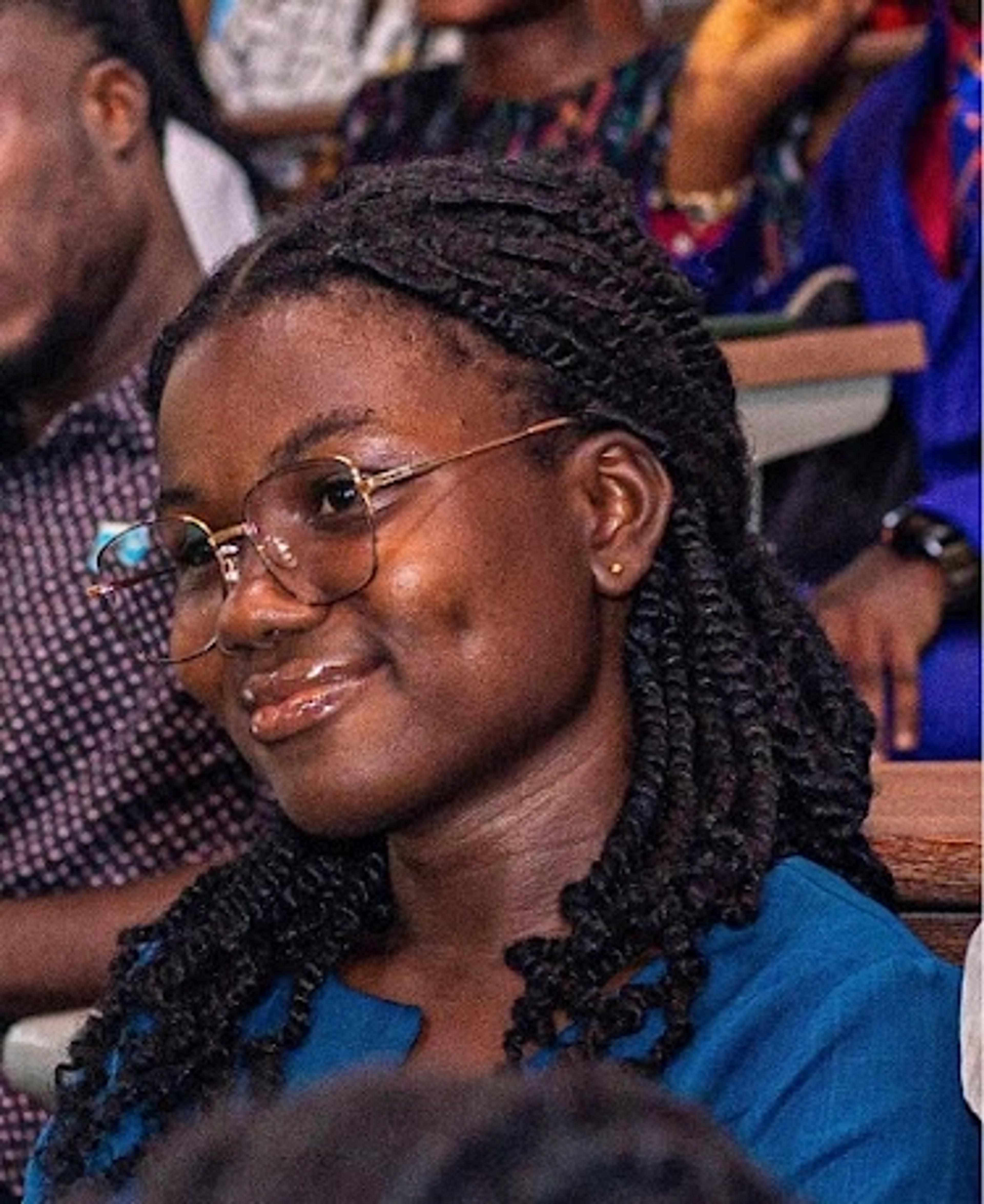 Portrait of Esther Bray, Community Liaison Officer at Akomapa–UG Community Health Hub