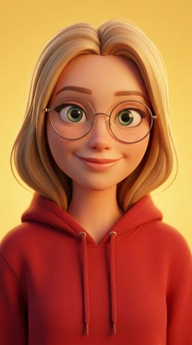 3D Stylized Character Portrait in Pixar Animation Style
