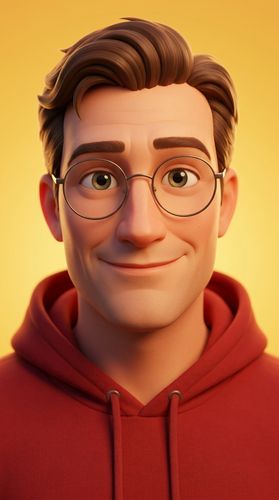 3D Stylized Character Portrait in Pixar Style