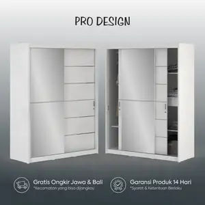 Pro Design Vegas VGSWDSL 150FN Lemari Pakaian Pintu Sliding