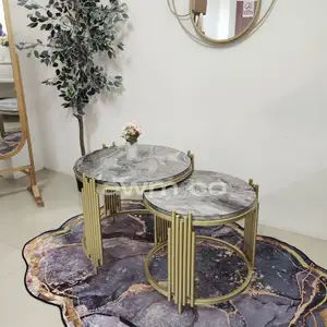 Meja Tamu Rulla Bundar  Furniture Ruangan Rumah Home Decoration Cafe Coffe Shop Ruang Tamu Keluarga Pribadi Bisa Custom