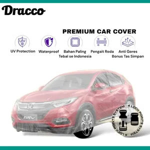 Sarung Mobil HRV DRACCO Premium-Cover Transparan Waterproof Anti GoresUV ProtectionTebal free Tas