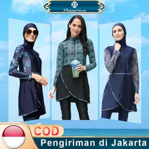 COD   Gaun renang wanita Muslim Nyaman Khusus - Menyelam Jas Muslim Baju Renang Set Khusus Kantor Dukungan Kain Nyaman Khusus COD