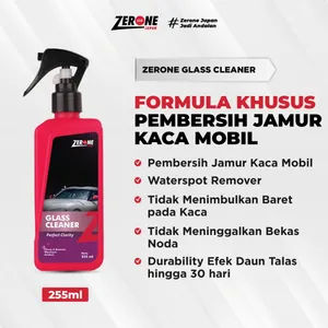 Zerone Glass Cleaner Penghilang Pembersih Jamur Kaca Mobil Ampuh 255 ml