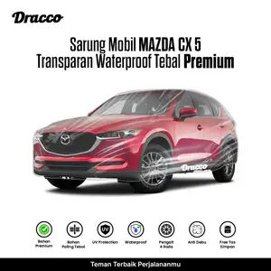 Sarung Mobil MAZDA CX 5 Transparan Tebal Premium Waterproof Anti Gores Debu +tas