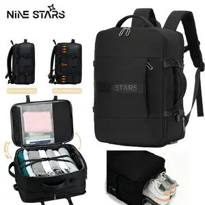 Nine stars 17 inches Tas Ransel Traveling Multifungsi Pria Luar Ruangan Tahan Air Tas Gunung 50Liter
