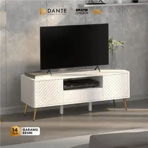 Dante Meja TV Aesthetic / Rak TV Putih Minimalis - D'ARTE RTV 120