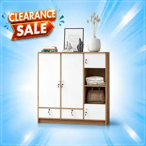 Cubic Lemari Pakaian 3 Pintu / Lemari Baju Laci / LUNA BLR 130 MD