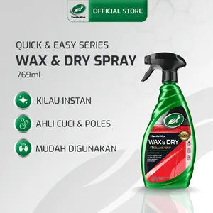 Turtle Wax - Wax & Dry 769 mL Pembersih Mobil Motor Helm Basah dan Kering Pengkilap Instant Mobil Motor Helm Termurah
