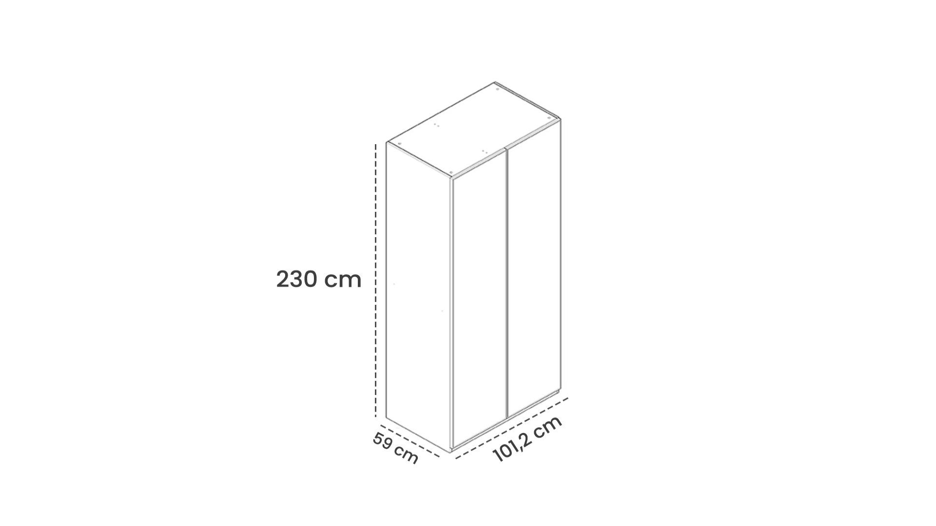 Oylat 100 cm Dolap