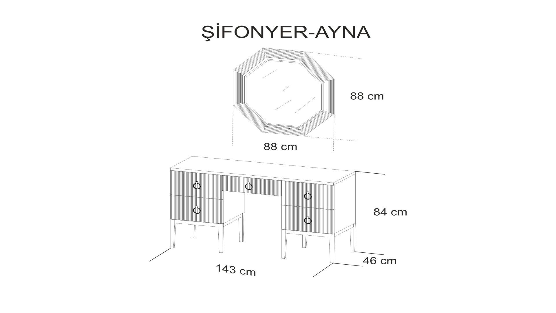 Defne Şifonyer&Ayna