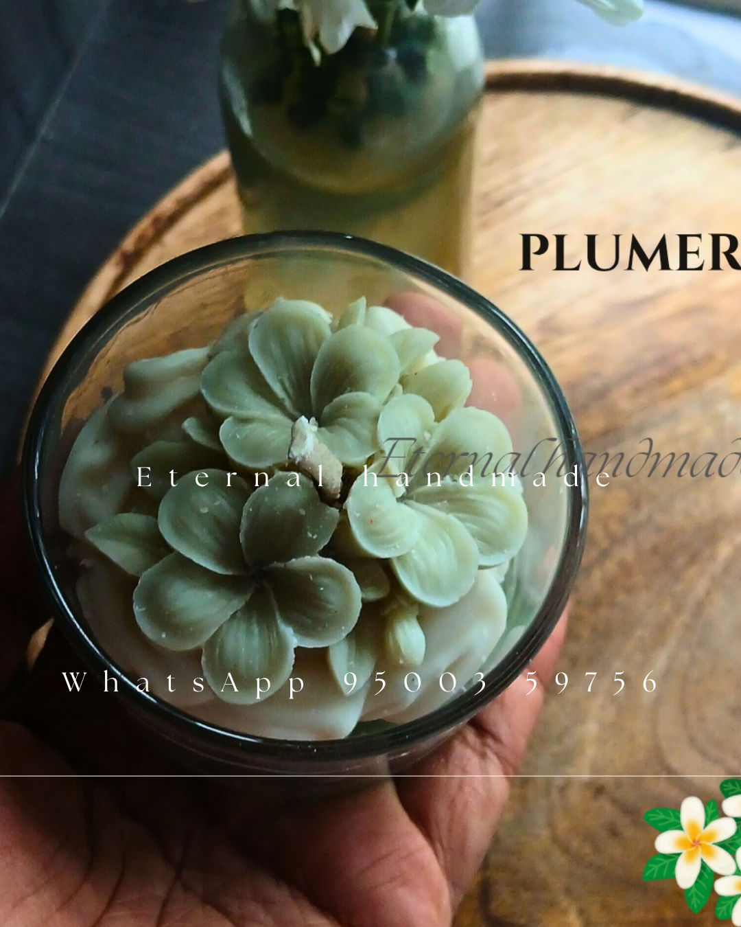 Plumeria Whipped Candle
