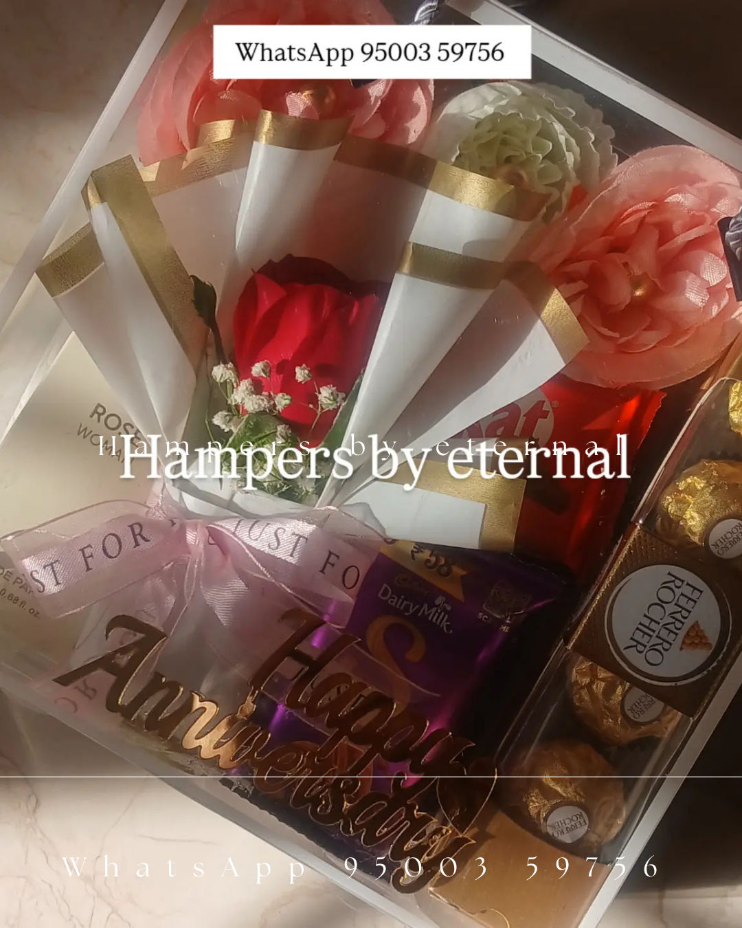 Basic Chocolate , flowers and perfume hampers