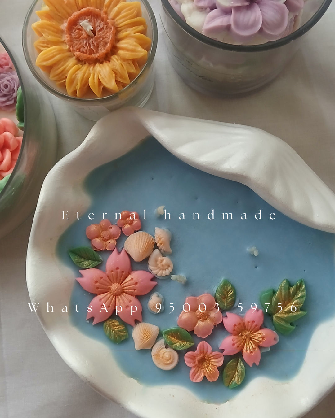 Sea shell candle 