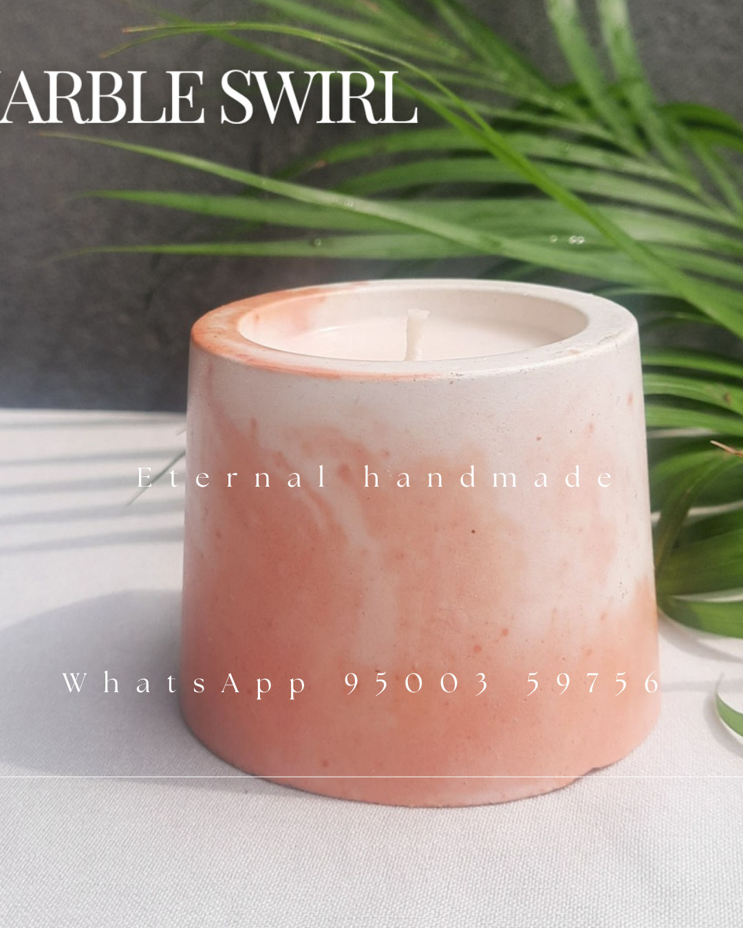 Marble Swirl Candles