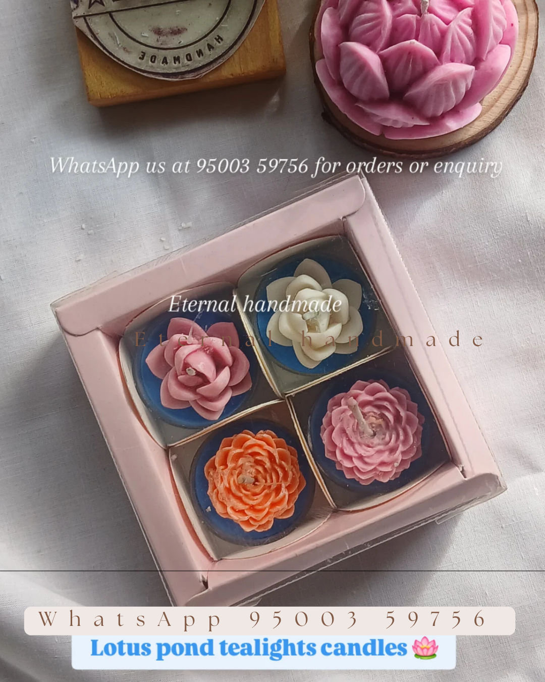 Lotus Tealight Candle