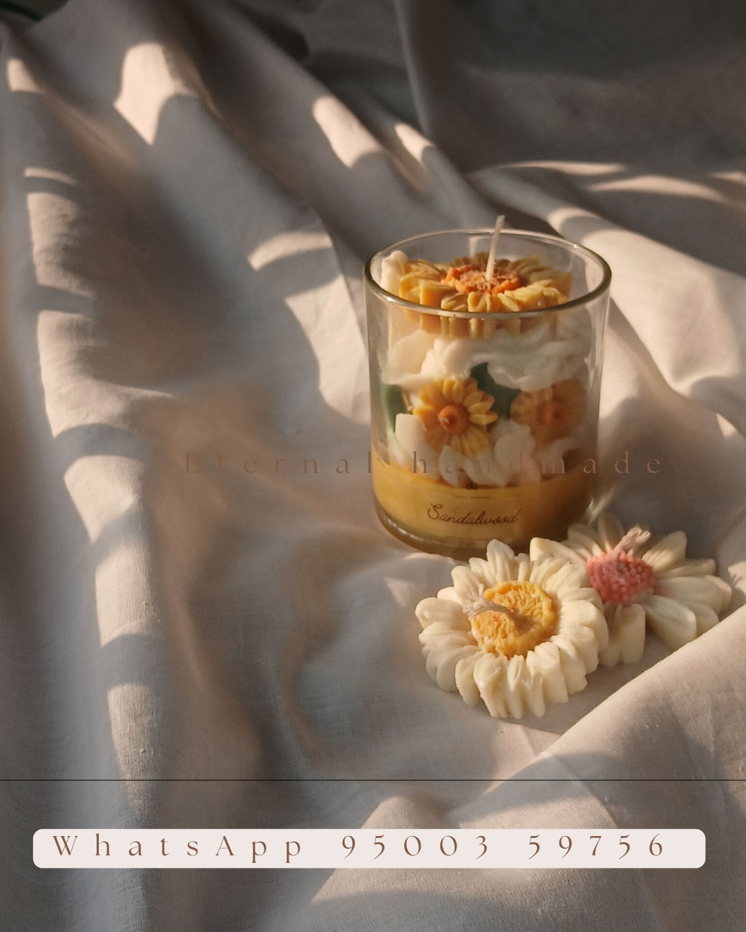 Whipped Sunflower Candles