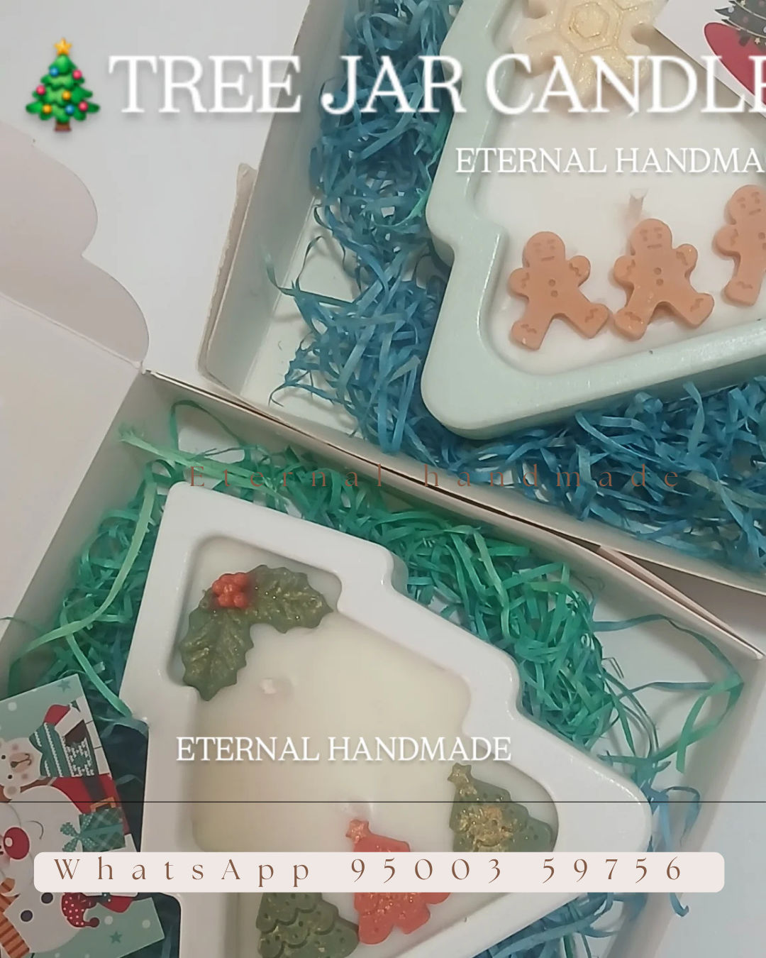 Christmad Tree Jar Candles