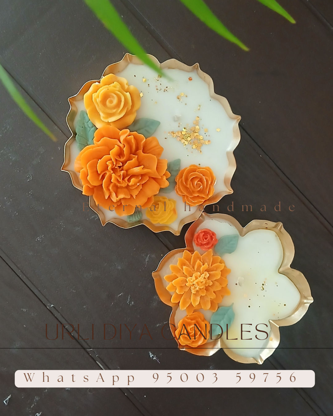 Floral Urli Candle