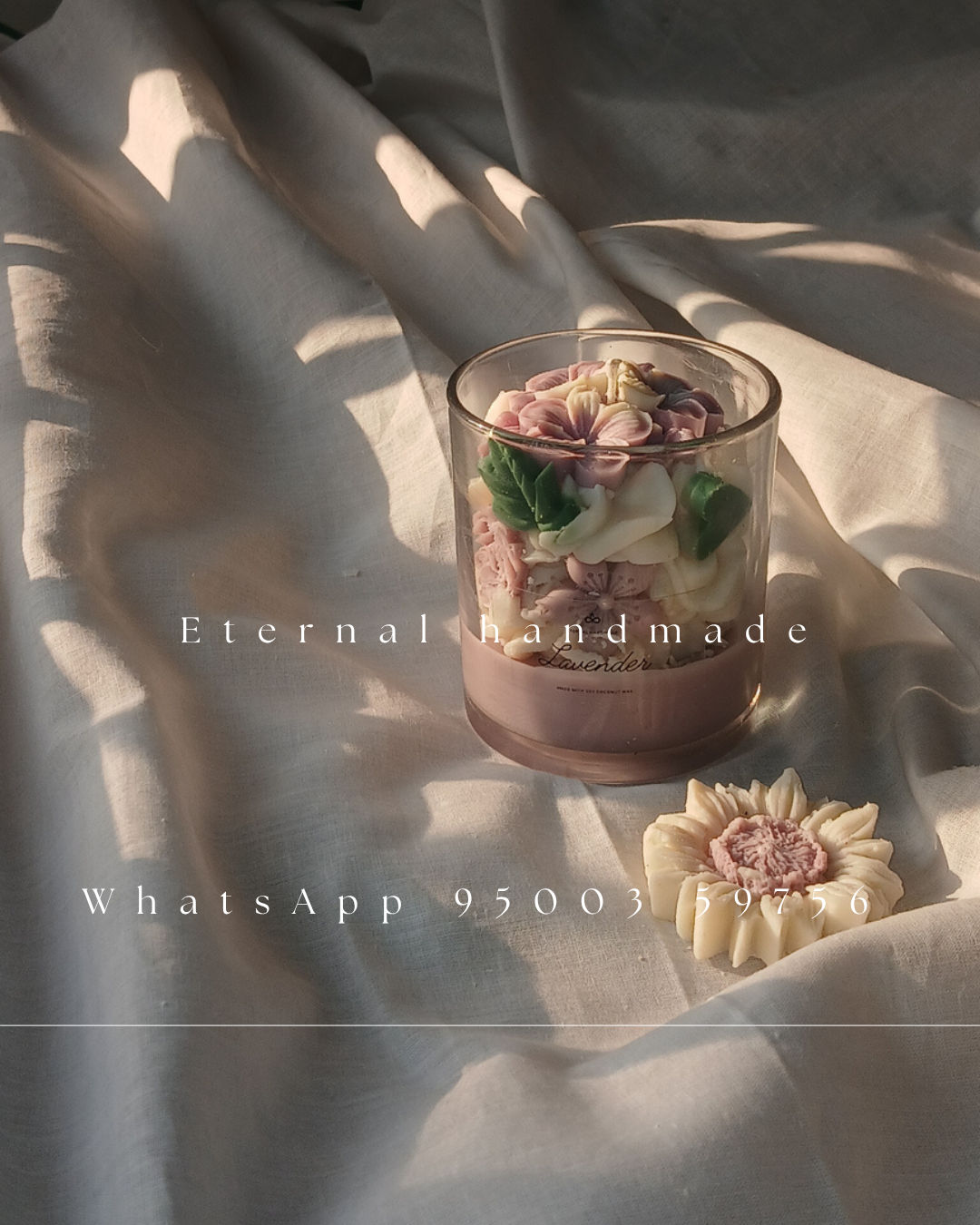 Whipped Flower Candles