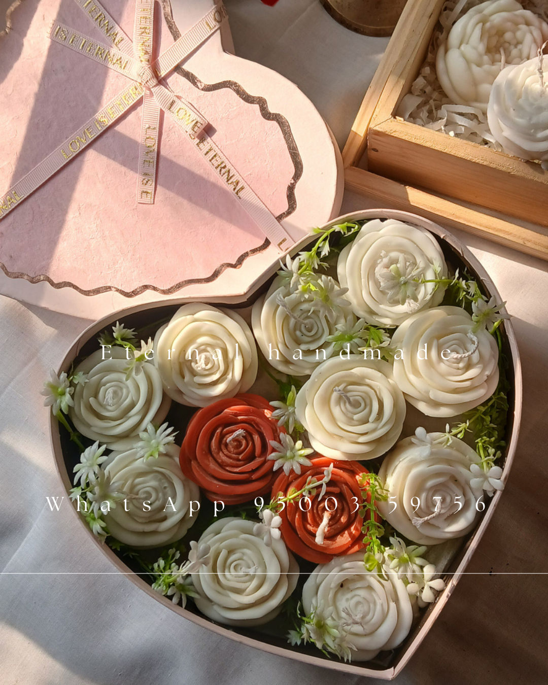 Heart Box candle Bouquets