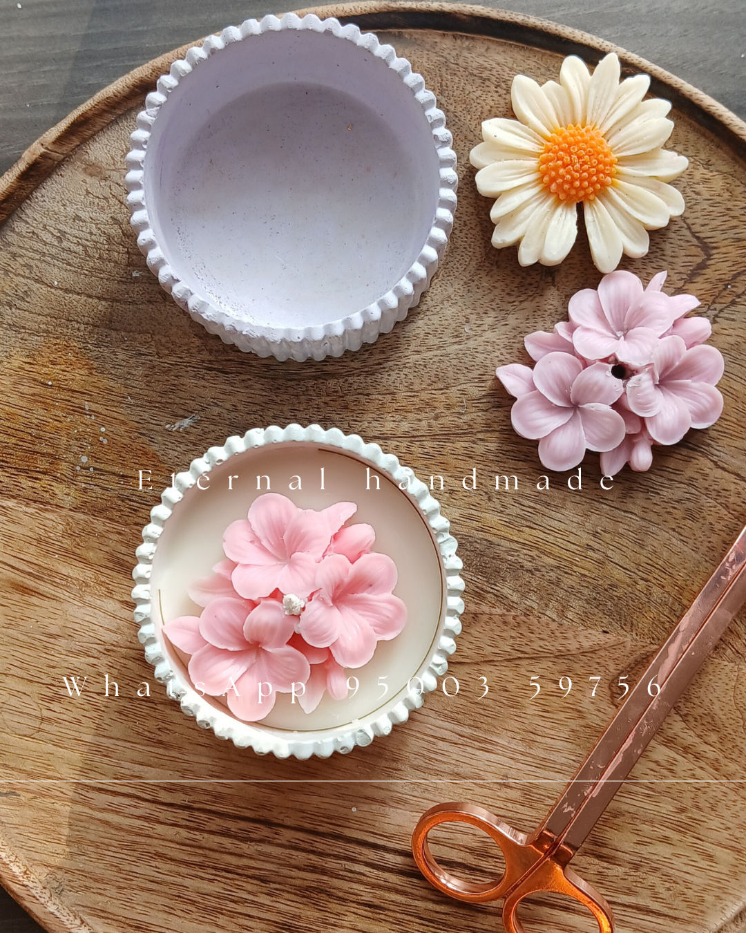 Plumeria Ribbed Jar