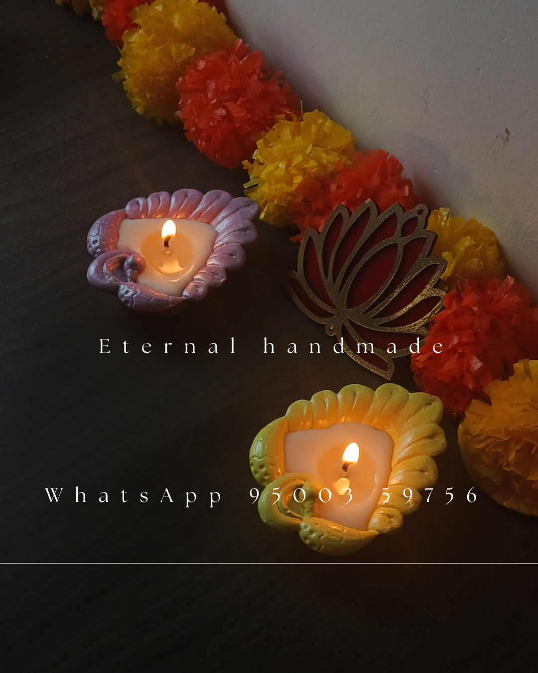 peacock diya candles
