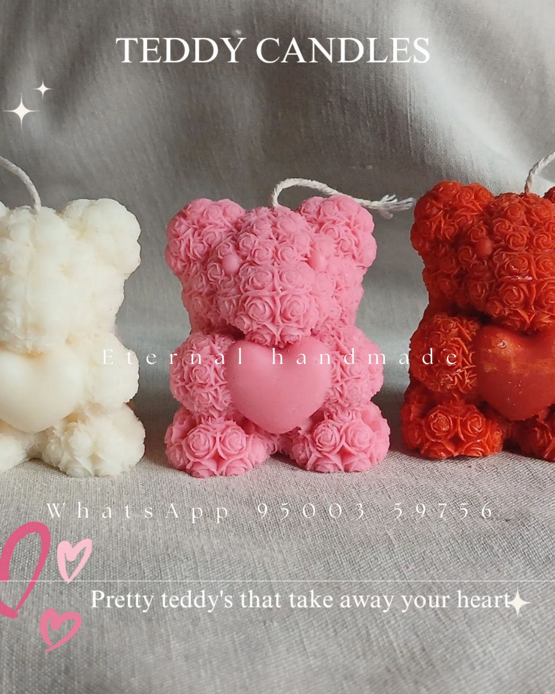 Teddy candles