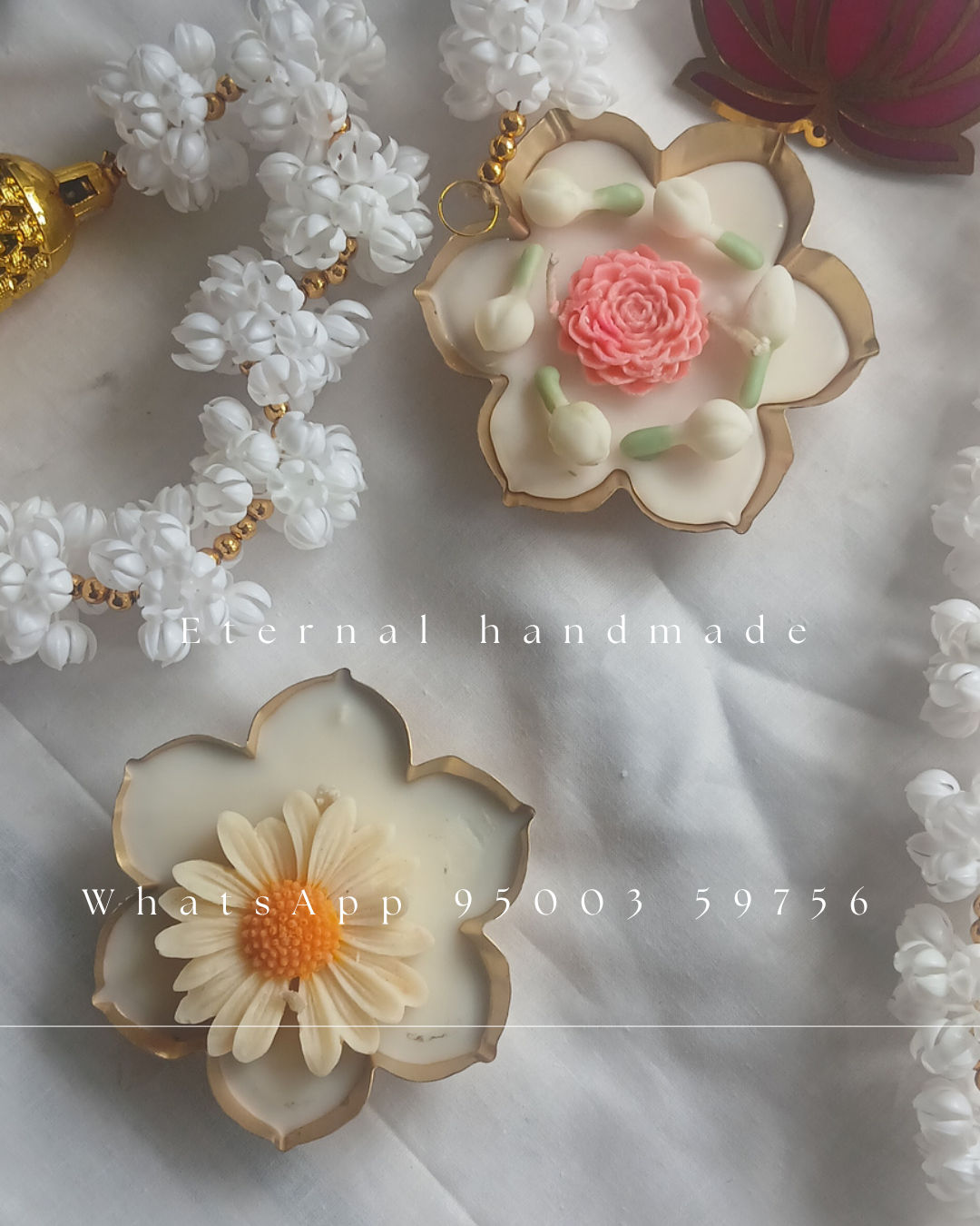 Floral urli Jar Candle